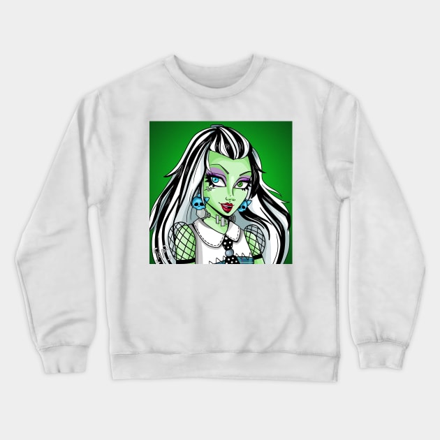 Frankie Stein Crewneck Sweatshirt by kaelabp